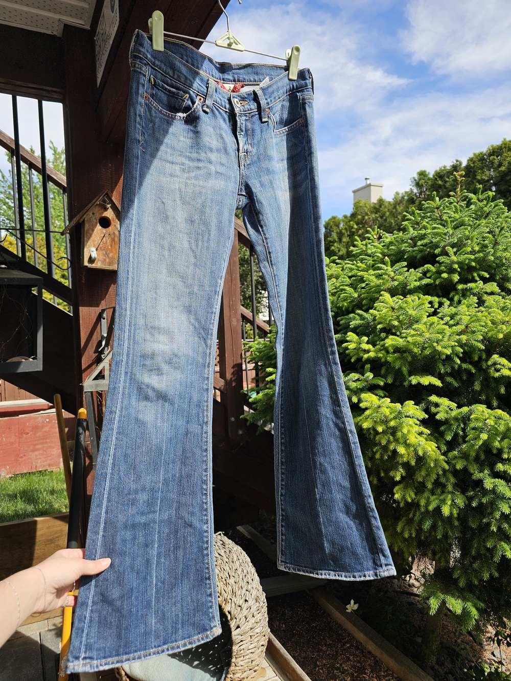 Y2k Lucky Brand Women's Light Blue Denim Jeans - Picture 3 of 7